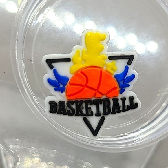 6/$20 Basketball 🏀 Hoops Croc Charm Shoe Jewelry Sports Ball Jibbitz Bogg Bag - Picture 2 of 2